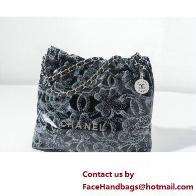 Chanel Printed Calfskin & Silver-Tone Metal CHANEL 22 Small Handbag AS3260 2023